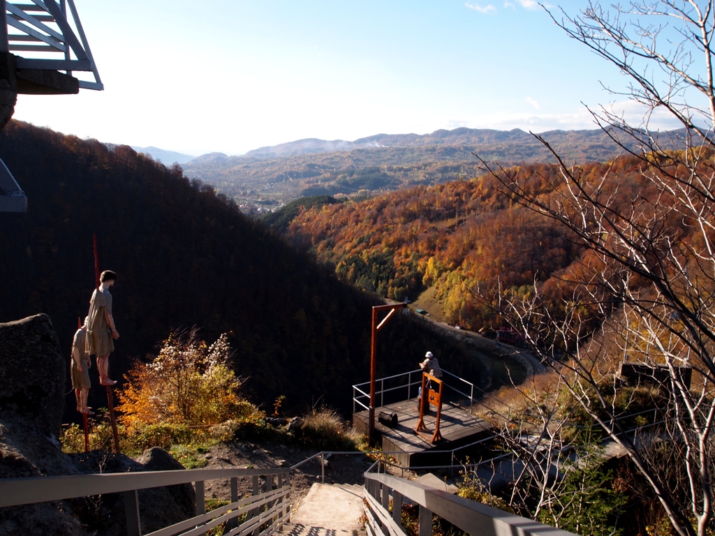 Il paesaggio visto dal castello di Poenari, il "vero" castello di Vlad III